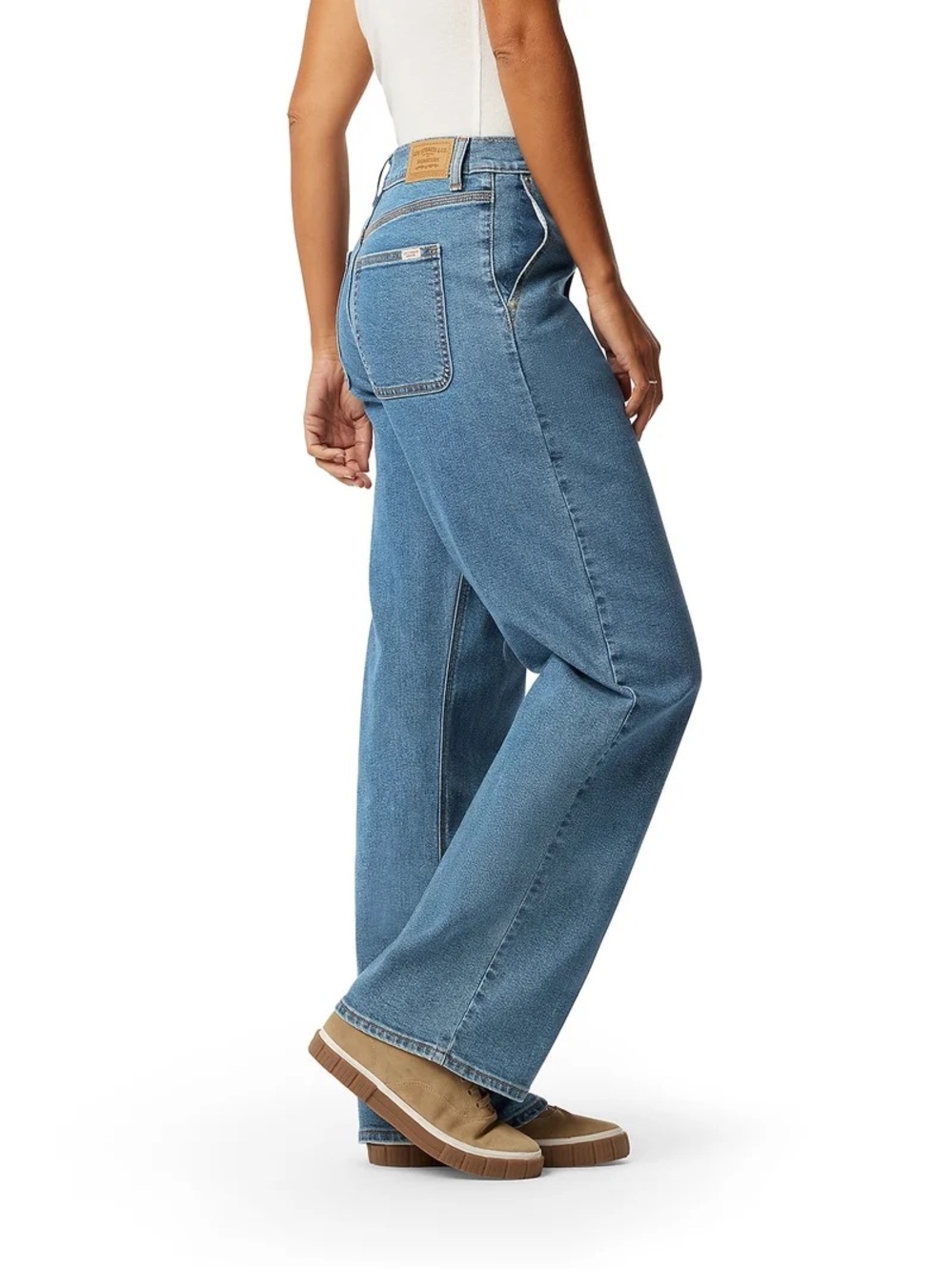 Levi’s Strauss Vintage Look High Rise Loose Straight Heritage Jeans Blue Size 8